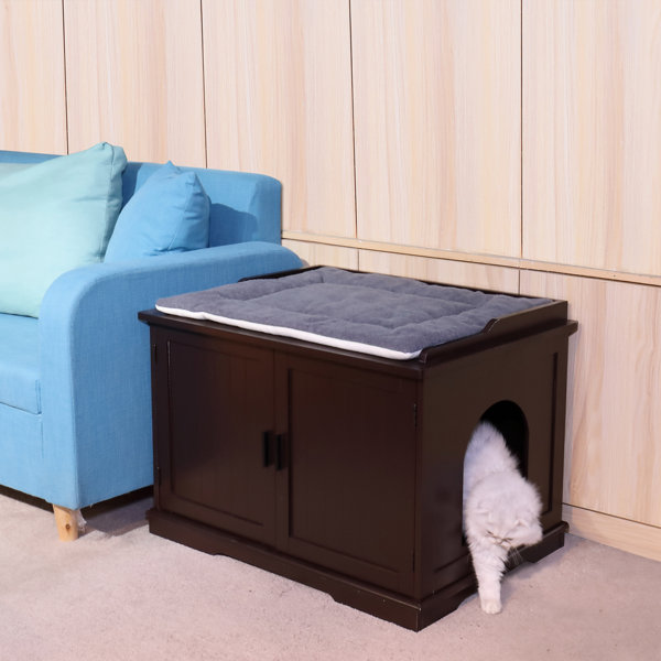 Tucker Murphy Pet™ Brown MultiFunctional Cat Litter House Wayfair